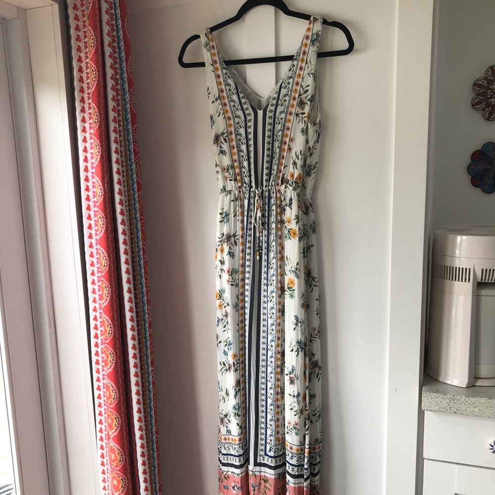 ❌️SOLD❌️LUCKY BRAND Boho Floral Maxi Dress